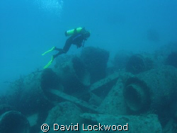 "Jumbled Wreck". Exploring the concrete pipes laid aside ... by David Lockwood 
